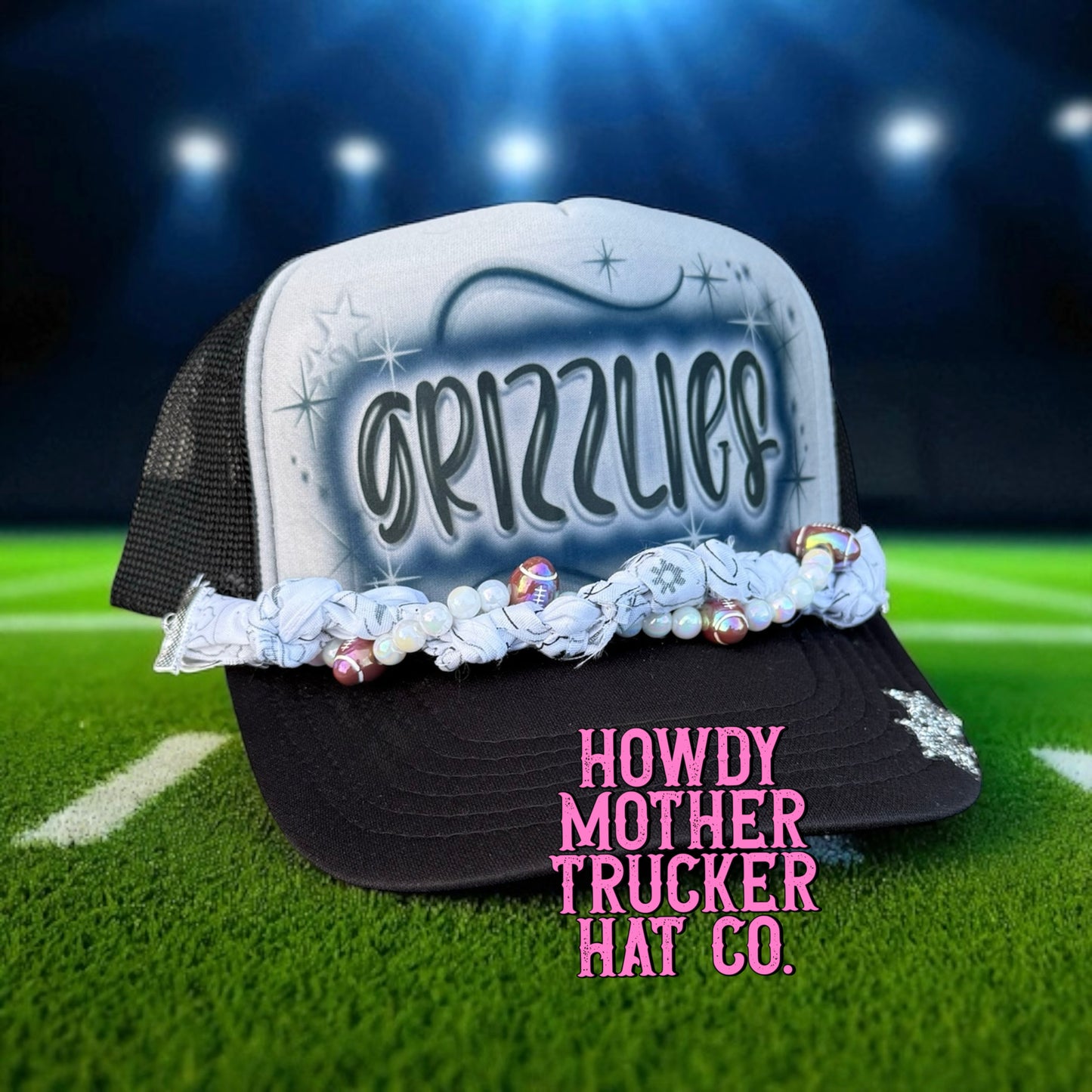 Airbrush Grizzlies Trucker Hat