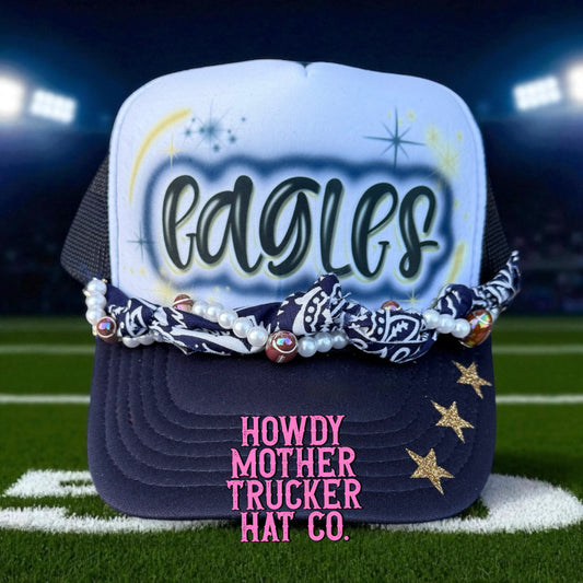 Airbrush Eagles Trucker Hat