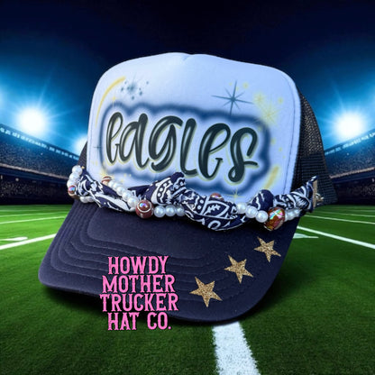 Airbrush Eagles Trucker Hat