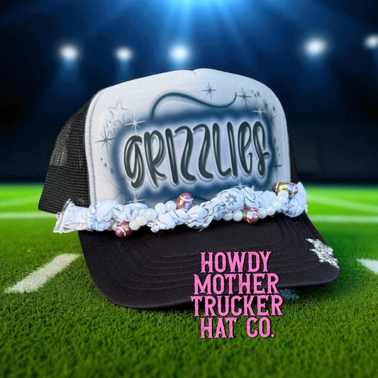 Airbrush Grizzlies Trucker Hat