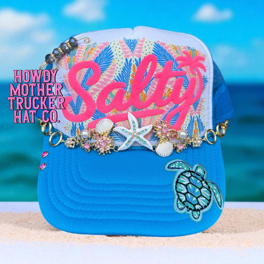 Salty 🌴 Trucker Hat -- 3D Puff Vinyl