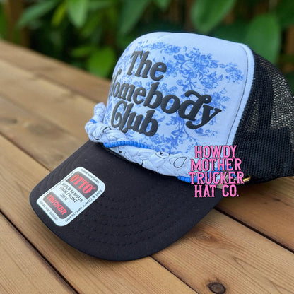 The Homebody Club Trucker Hat -- 3D Puff Vinyl